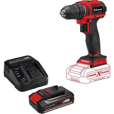Einhell TE-CD 18/40 Li BL 18v Cordless Brushless Drill Driver 2 x 2.5ah Li-ion Battery Charger No Case