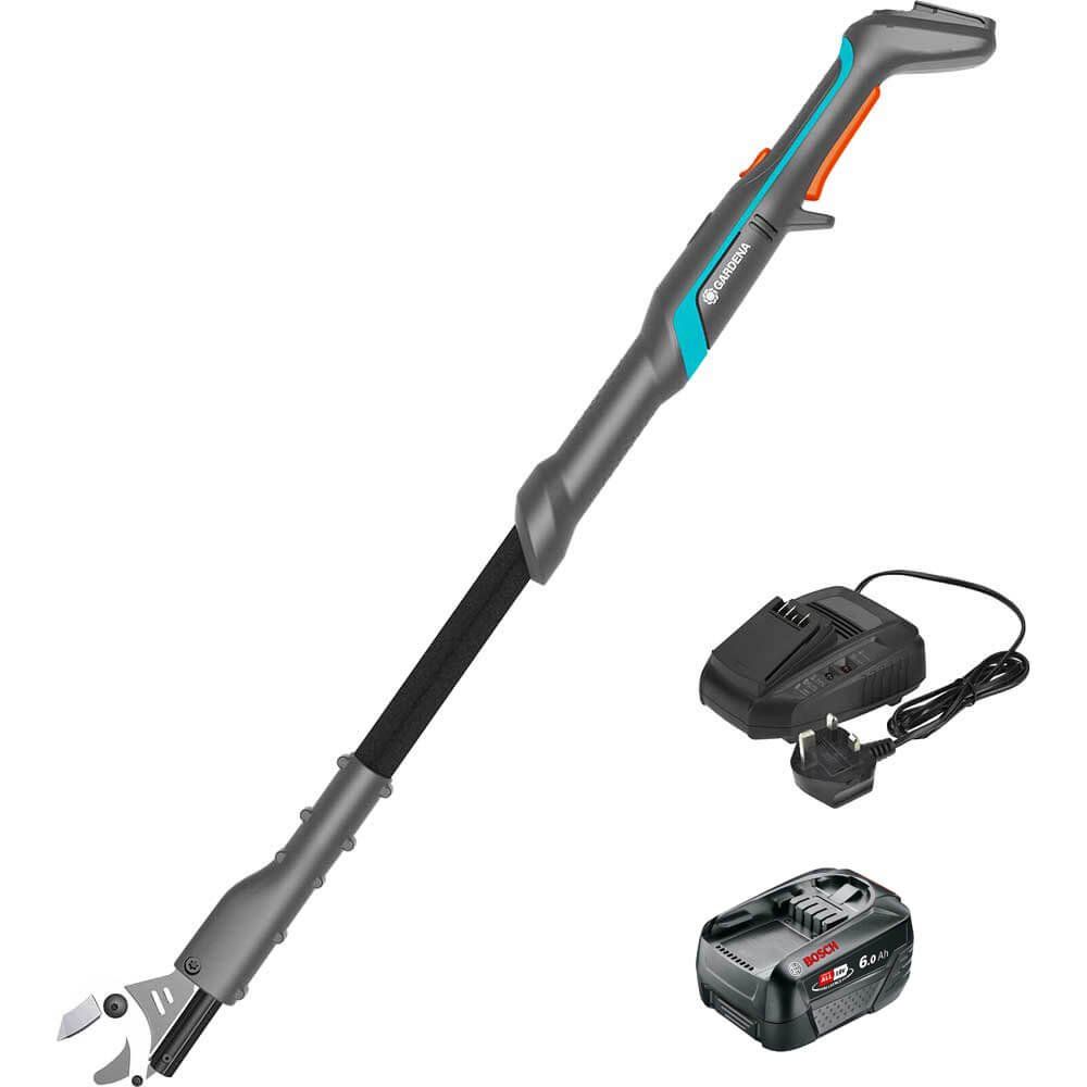 Gardena EASYCUT 110 P4A 18v Cordless Tree Pruner 1 x 2ah Li-ion Battery Charger - Image 1