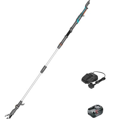 Gardena HIGHCUT 250 P4A 18v Cordless Telescopic Tree Pruner 1 x 2ah Li-ion Battery Charger