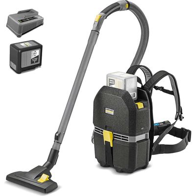Karcher BVL 3/1 BP Professional 36v Cordless Backpack Vacuum Cleaner 2 x 7.5ah Li-ion Battery Charger