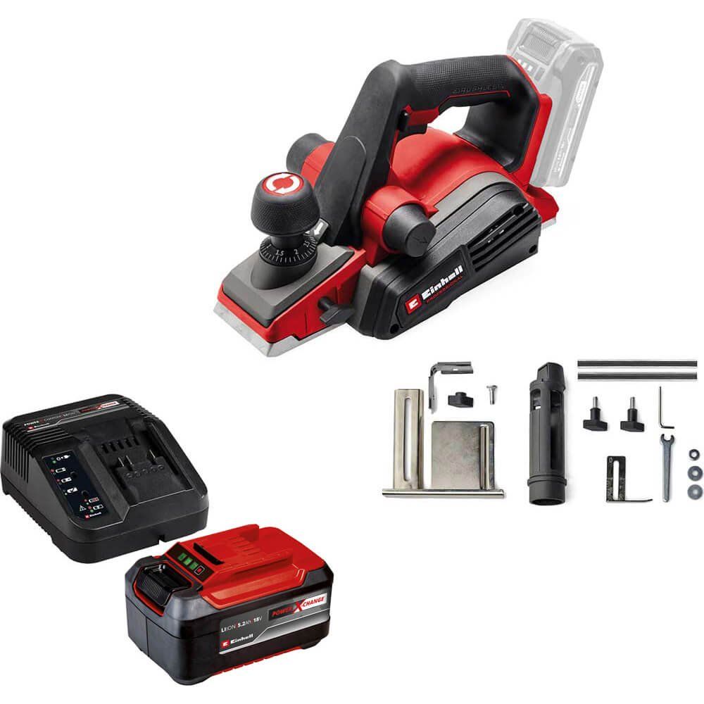 Einhell Professional TP-PL 18/3 Li BL 18v Cordless Brushless Planer 1 x 2.5ah Li-ion Battery Charger No Case - Image 1