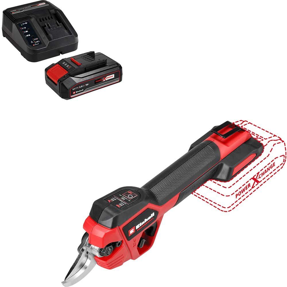 Einhell Professional GP-LS 18/28 Li BL 18v Cordless Brushless Pruning Shears 1 x 2.5ah Li-ion Battery Charger - Image 1