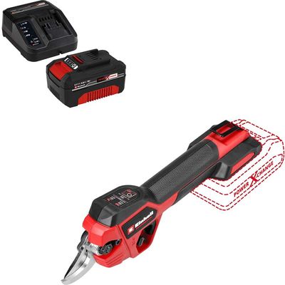 Einhell Professional GP-LS 18/28 Li BL 18v Cordless Brushless Pruning Shears 2 x 4ah Li-ion Battery Charger