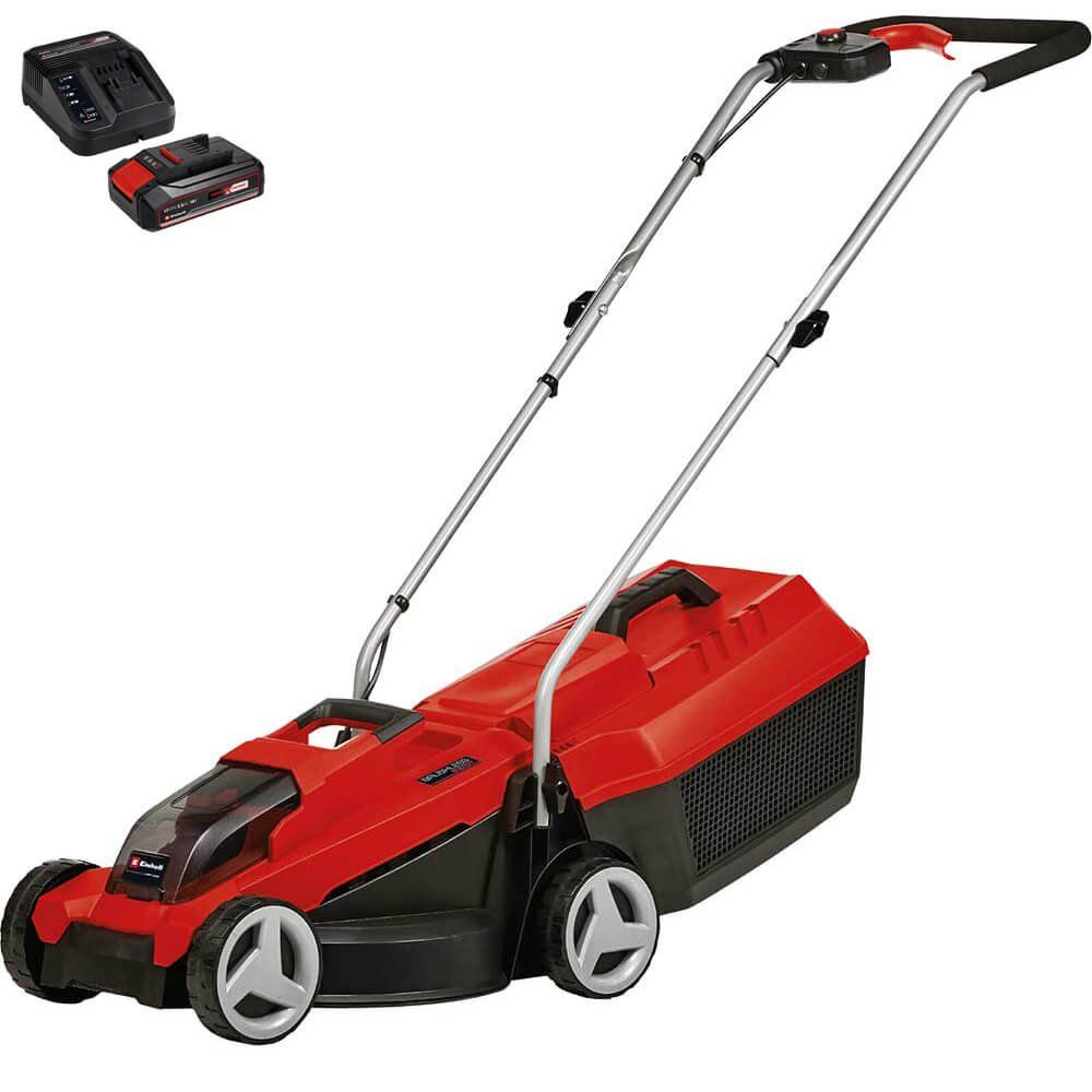 Einhell GE-CM 18/32 Li 18v Cordless Brushless Rotary Lawnmower 320mm 1 x 2.5ah Li-ion Charger - Image 1