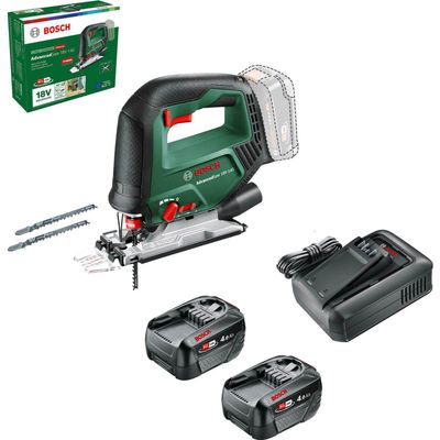 Bosch ADVANCEDSAW 18V-140 P4A 18v Cordless Jigsaw 2 x 1.5ah Li-ion Charger No Case