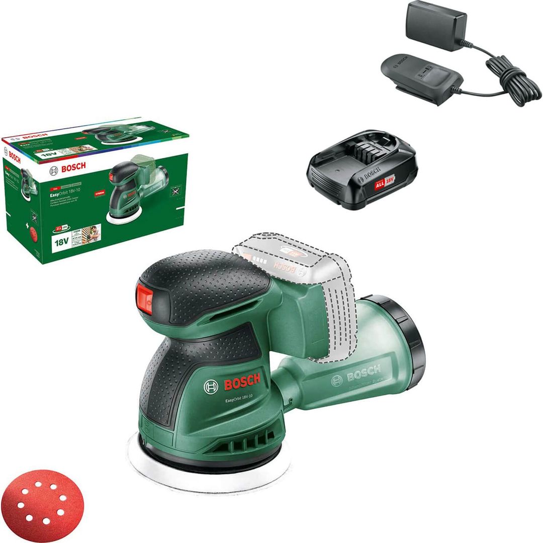 Bosch EASYORBIT 18V-10 P4A 18v Cordless Disc Sander 125mm - Image 1
