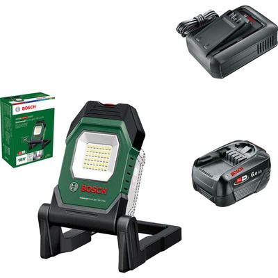 Bosch UNIVERSALWORKLIGHT 18V-2100 P4A 18v Cordless LED Work Light 1 x 6ah Li-ion Charger No Case