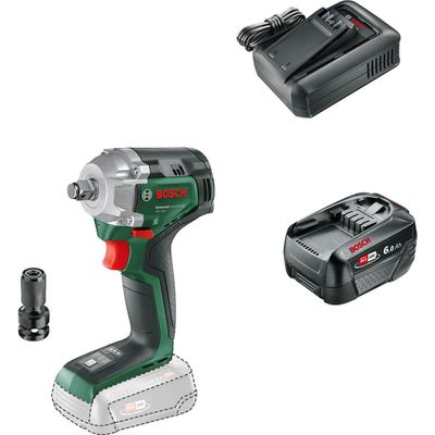 Bosch UNIVERSALIMPACTDRIVE 18V-350 P4A 18v Cordless Impact Wrench 1 x 6ah Li-ion Charger No Case