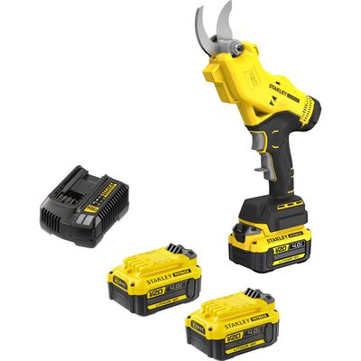 Stanley Fatmax V20 SFMCPP32 18v Cordless Power Pruner 3 x 4ah Li-ion Battery Charger