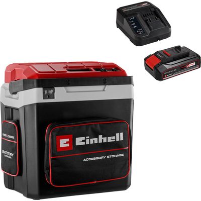 Einhell TE-COL 18/27 Li 18v Cordless Cool Box and Warmer 27L 1 x 4ah Li-ion Charger