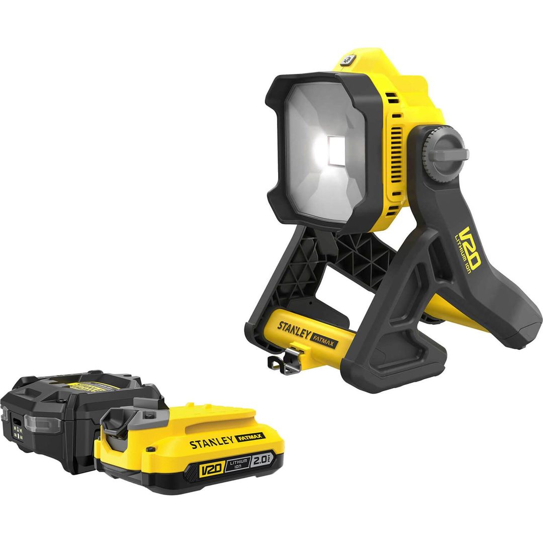 Stanley Fatmax V20 SFMCL030 18v Cordless Area Work Light 1 x 2ah Li-ion Charger No Case - Image 1