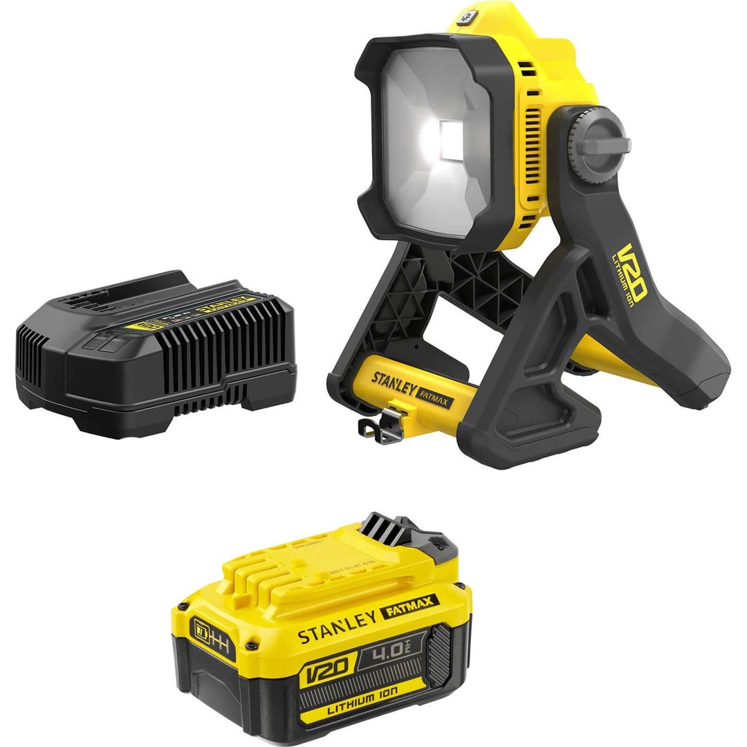Stanley Fatmax V20 SFMCL030 18v Cordless Area Work Light 1 x 4ah Li-ion Charger No Case - Image 1
