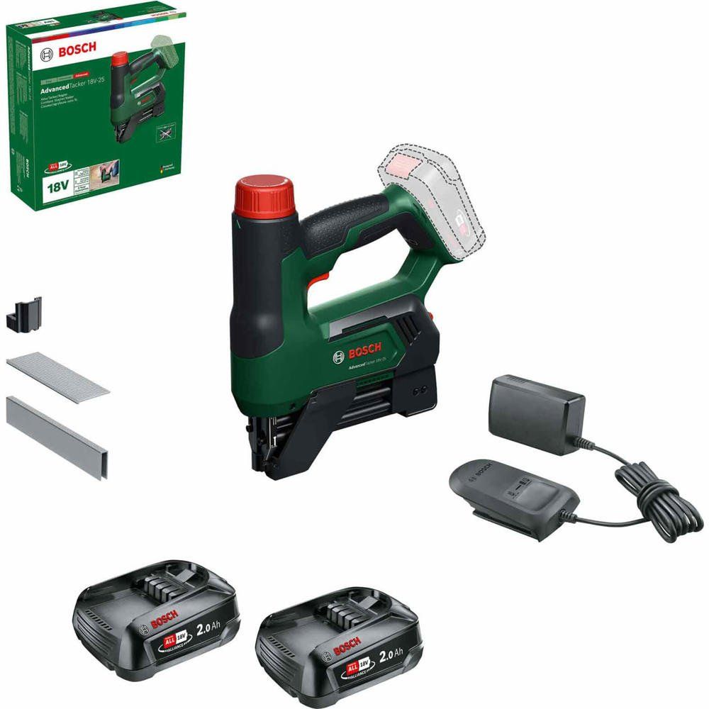 Bosch ADVANCEDTACKER 18V-25 P4A 18v Cordless Nailer and Stapler 1 x 4ah Li-ion Charger No Case - Image 1