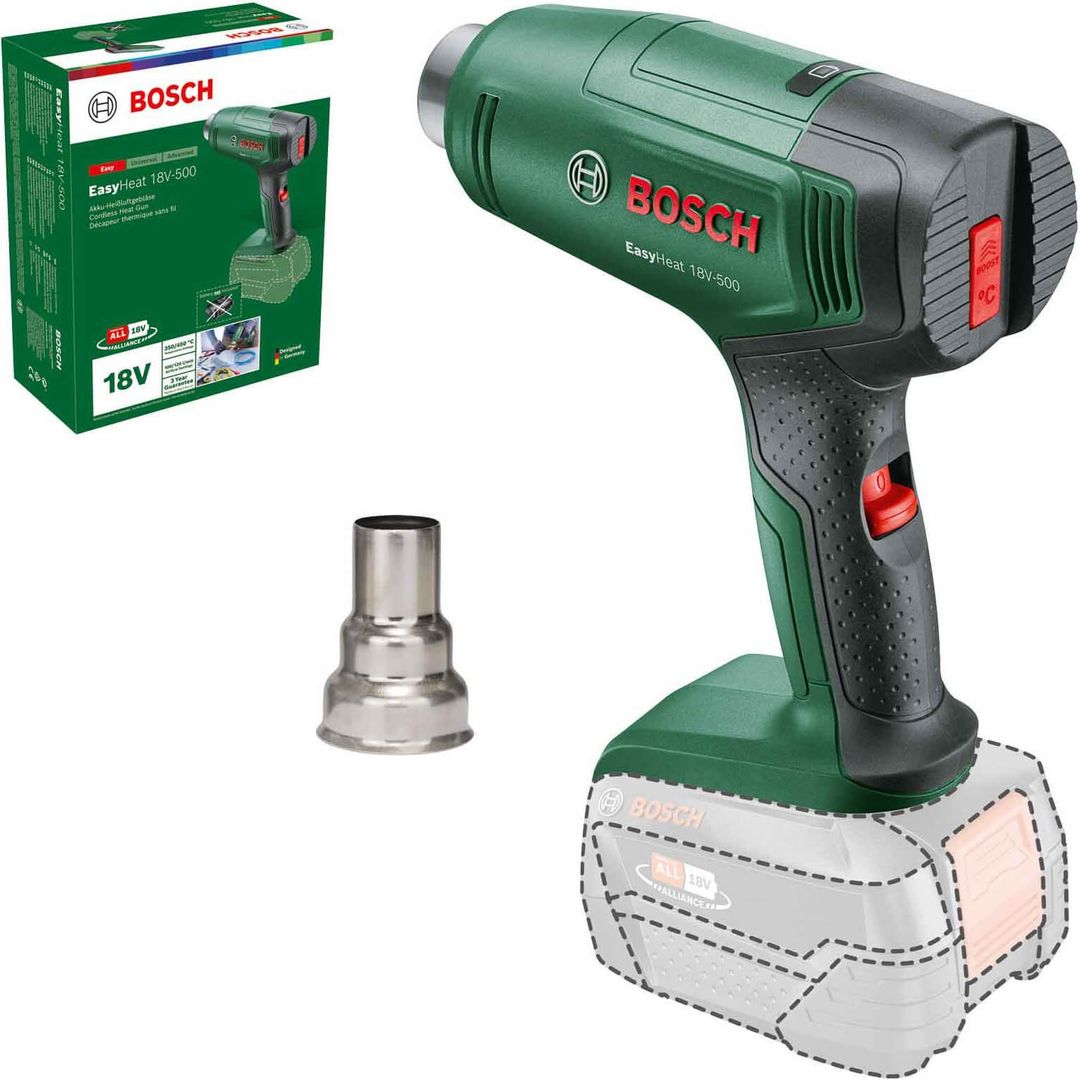 Bosch EASYHEAT 18V-500 18v P4A Cordless Hot Air Heat Gun - Image 1