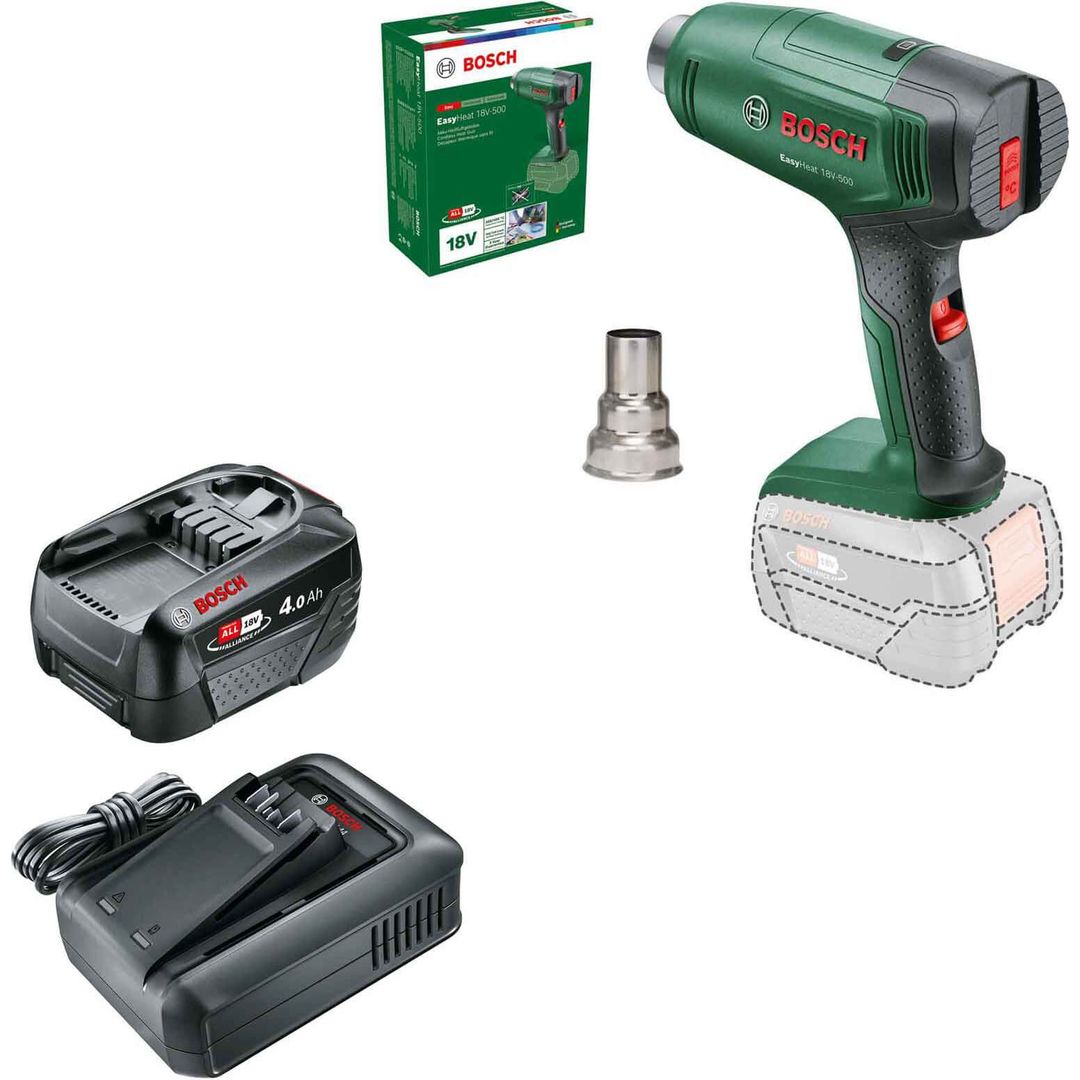 Bosch EASYHEAT 18V-500 18v P4A Cordless Hot Air Heat Gun - Image 1