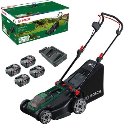 Bosch ROTAK 18V2-43 P4A 36v Cordless Brushless Rotary Lawnmower 430mm