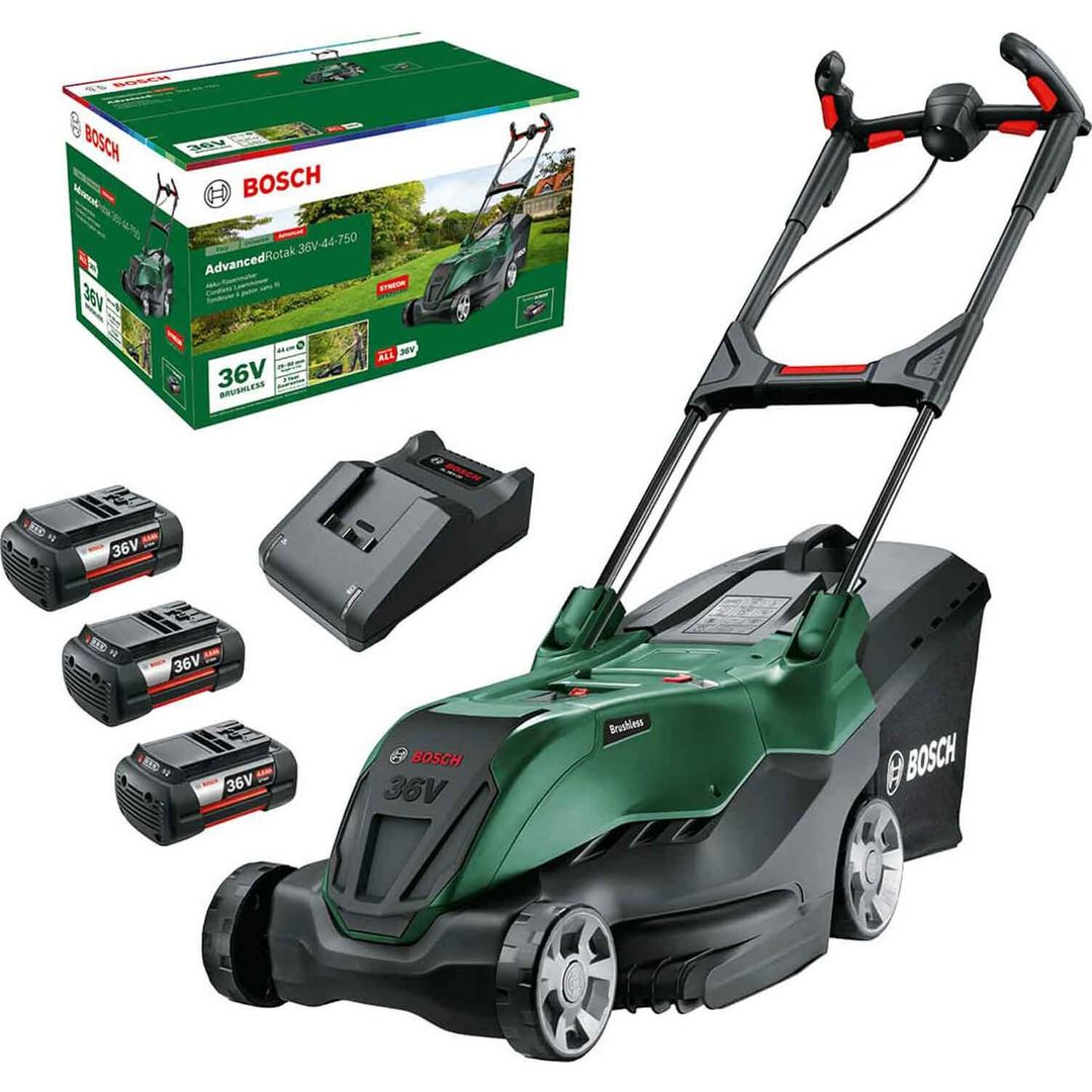 Bosch ADVANCEDROTAK 36V-44-750 36v Cordless Rotary Lawnmower 440mm - Image 1