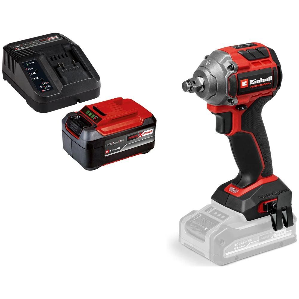 Einhell Professional TP-CW 18/260-C Li BL 18v Cordless Brushless 1/2" Impact Wrench 2 x 2.5ah Li-ion Charger No Case - Image 1