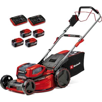Einhell Professional GP-CM 36/52 S Li BL 36v Cordless Steel Deck Self Propelled Rotary Lawnmower 520mm 6 x 5.2ah Plus Li-ion Twin or Dual Battery Charger