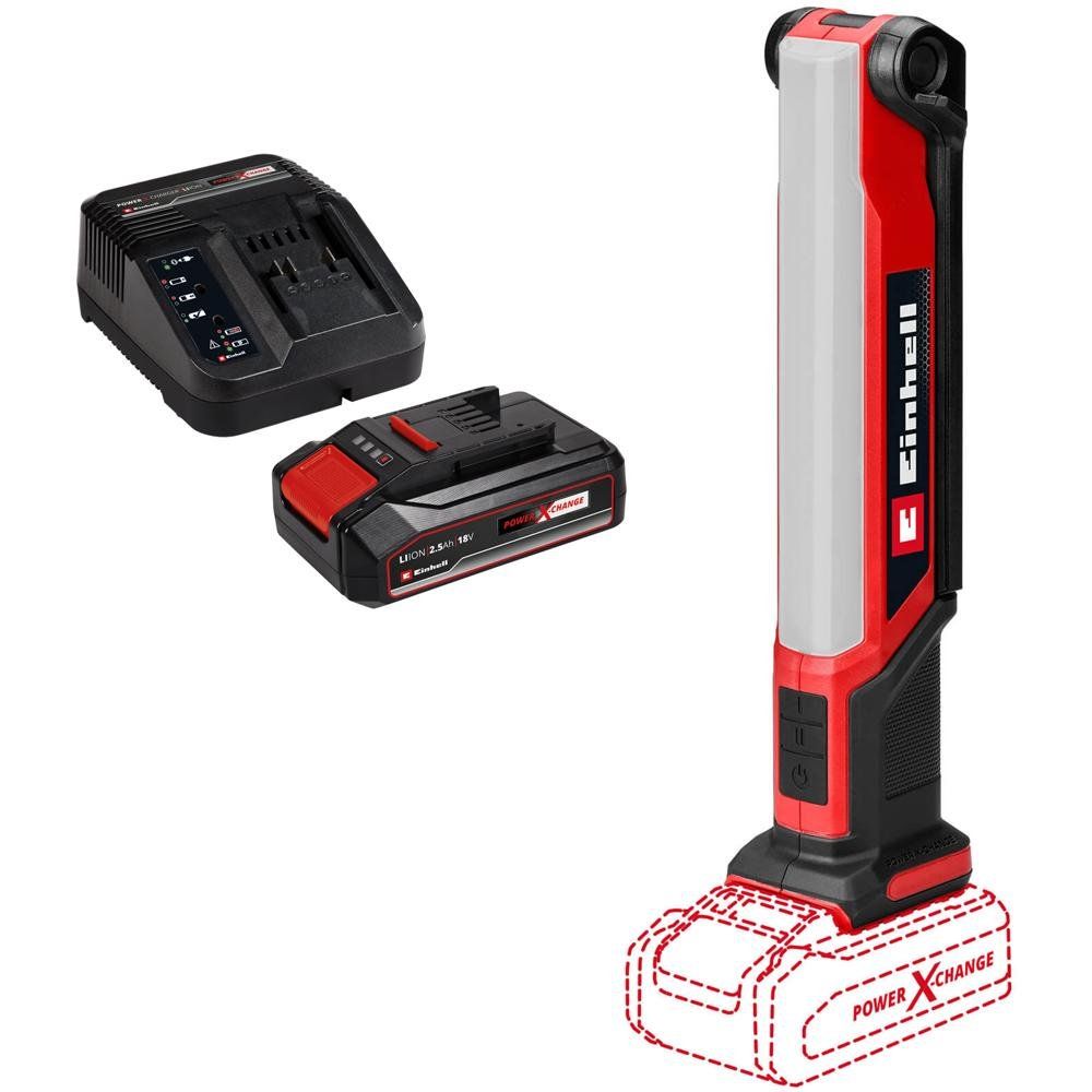 Einhell TE-CL 18/1000 S Li 18v Cordless LED Work Light 2 x 2.5ah Li-ion Charger No Case - Image 1