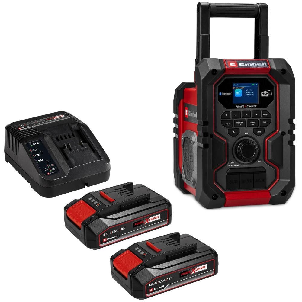 Einhell TE-CR 18 Li DAB+/FM/BT 18v Cordless Radio 2 x 2.5ah Li-ion Charger No Case - Image 1