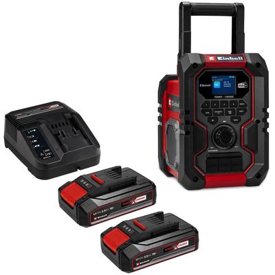 Einhell TE-CR 18 Li DAB+/FM/BT 18v Cordless Radio 2 x 2.5ah Li-ion Charger No Case