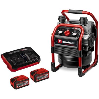 Einhell Professional SILENZZO 36/210 36v Cordless Air Compressor 2 x 8ah Plus Li-ion Twin or Dual Battery Charger