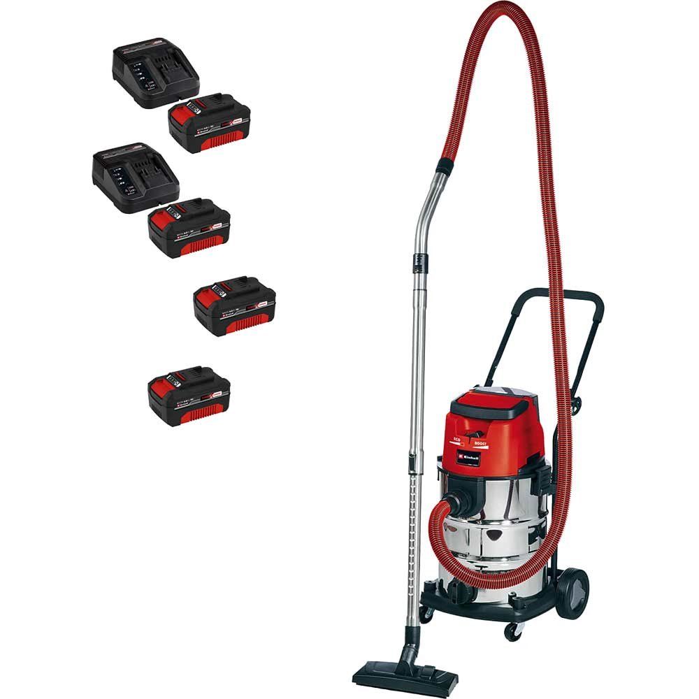 Einhell TE-VC 36/30 Li S 36v Cordless Stainless Steel Wet and Dry Vacuum Cleaner 30L - Image 1