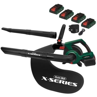 Webb X Series WEV20X2BV 40v Cordless Brushless Leaf Blower and Vaccum