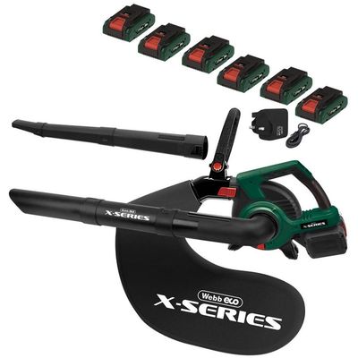 Webb X Series WEV20X2BV 40v Cordless Brushless Leaf Blower and Vaccum