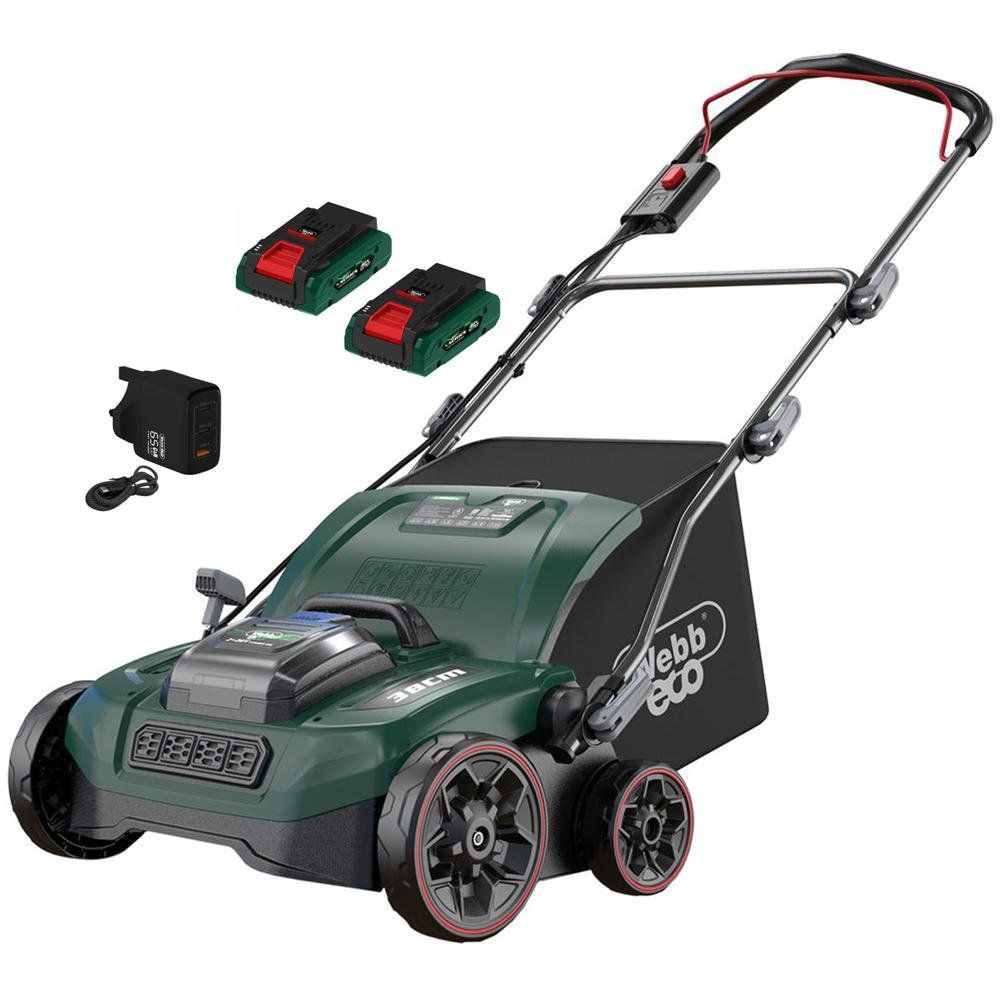 Webb X Series WEV20X2SR 40v Cordless Lawn Raker Scarifier - Image 1