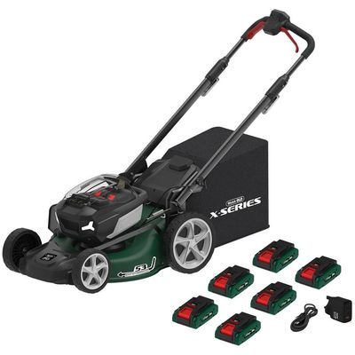 Webb X Series WEV20X2LM53SP 40v Cordless Brushless Self Propelled 4 in 1 Rotary Lawnmower 530mm