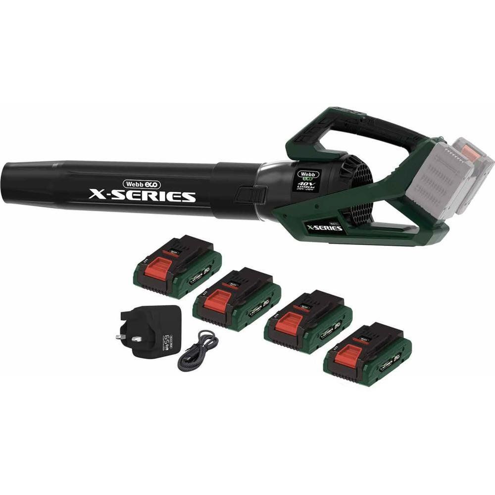 Webb X Series WEV20X2ABB 40v Cordless Brushless Axial Leaf Blower - Image 1