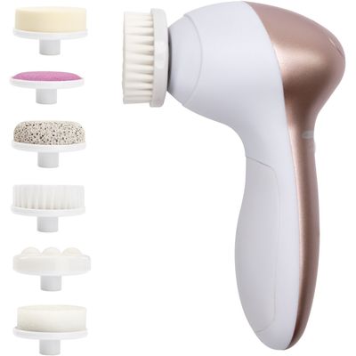 LIVIVO Men's Facial Cleanser with 7 Interchangeable Heads in Rose Gold - Thumbnail 2