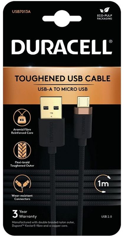 Duracell USB7013A USB cable Black - Image 1