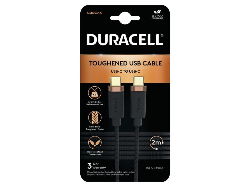 Duracell USB7034A USB cable Black - Image 1
