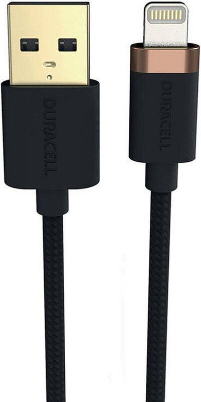 Duracell USB7012A lightning cable 1 m Black - Image 1