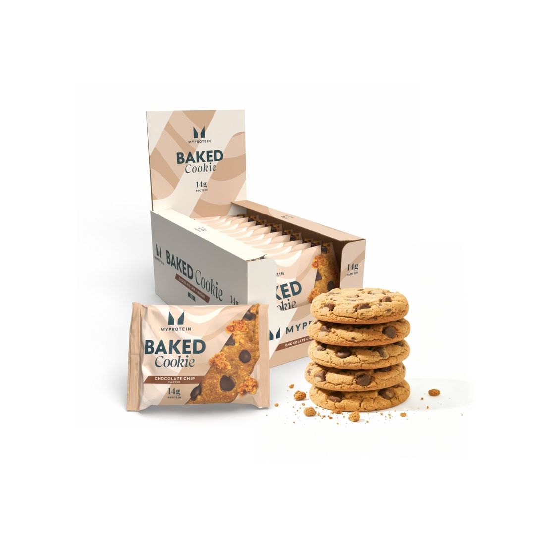 Baked Protein Cookie - 12 x 75g - Chocolate Chip - Image 1