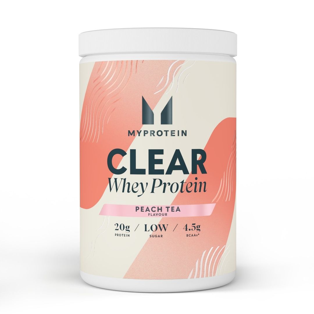 Clear Whey Protein Powder - 875g - 35servings - Peach Tea - Image 1