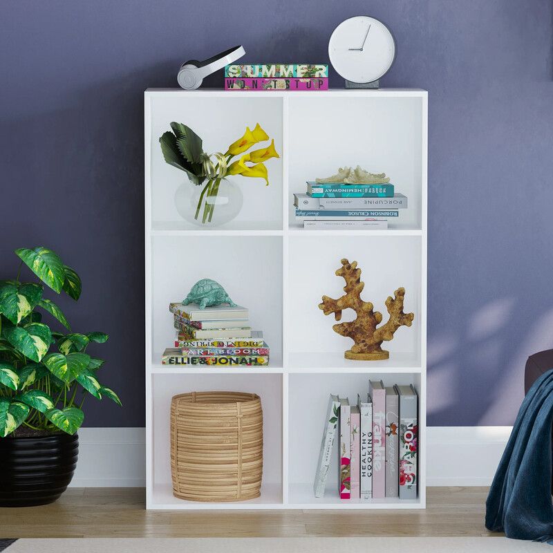 Durham 6 Cube Storage Unit - White - Image 1