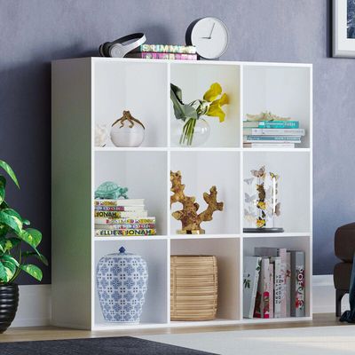 Durham 9 Cube Storage Unit - White