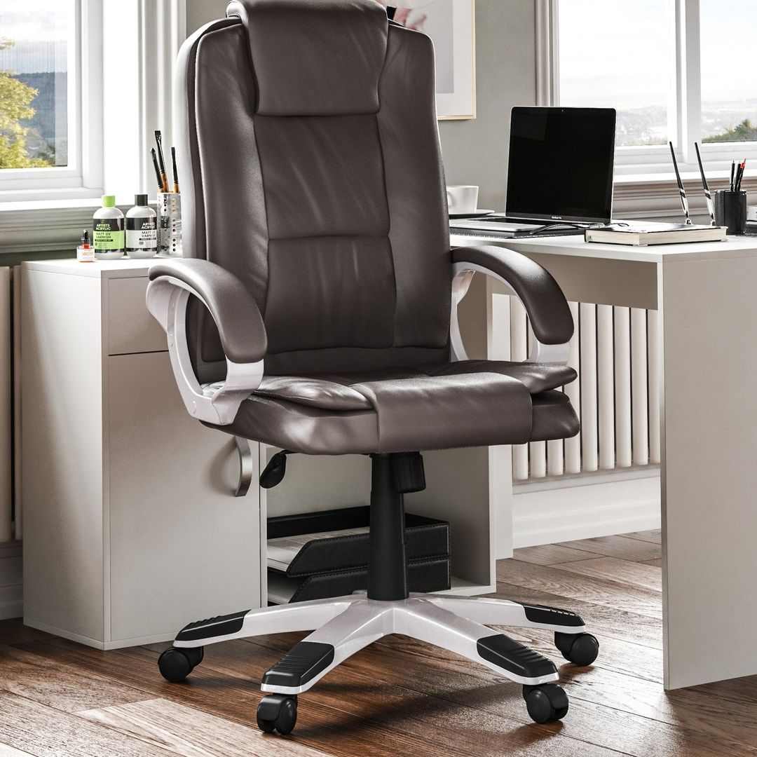 Charlton Office Chair - Brown - Image 1
