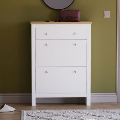 Arlington Shoe Cabinet - White