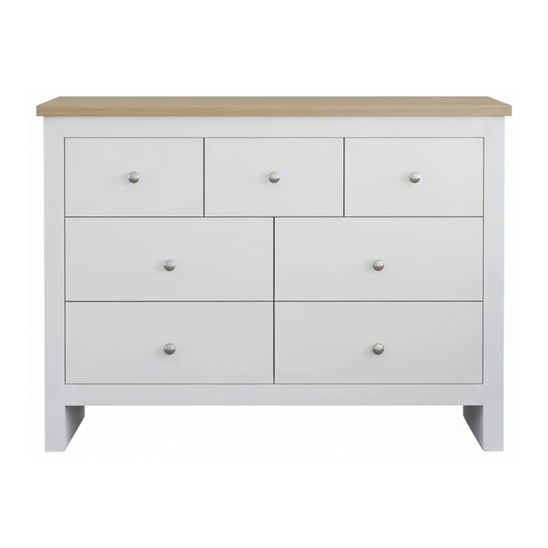 Arlington 7 Drawer Chest - White - Image 1