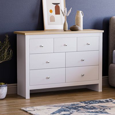 Arlington 7 Drawer Chest - White - Thumbnail 2