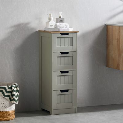 Priano 4 Drawer Freestanding Unit - Grey