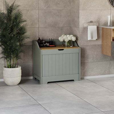 Priano Laundry Chest - Grey - Thumbnail 2