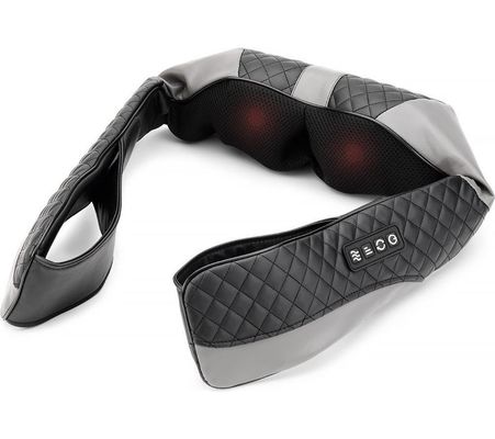 Menkind Well Being Shiatsu Massager Stylish Neck & Back Relief With Heat in Black