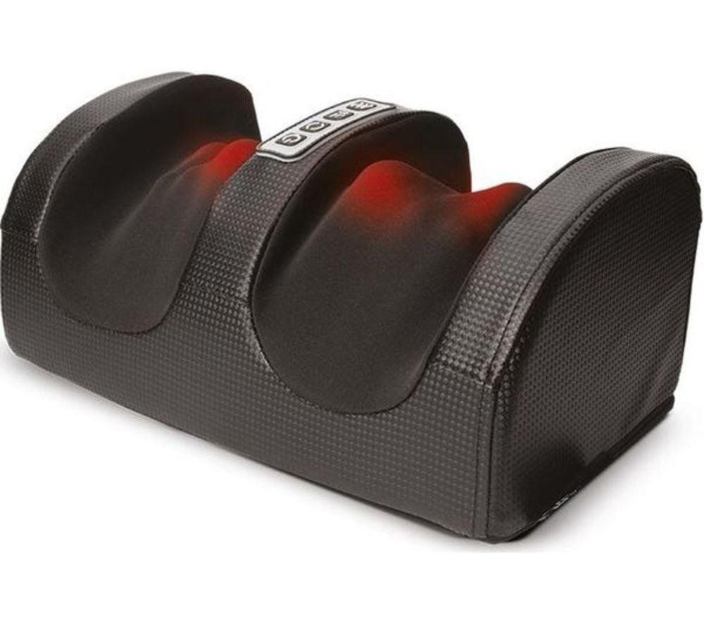 Menkind Well Being Comfort Revolution Heated Shiatsu Foot Massager in Black - Image 1