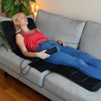 Well Being Full Body Massage Mat with Heat and Remote - Black - Thumbnail 2